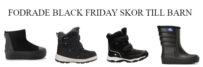 Black Friday skor till barn - Fodradde vinterskor erbjudande